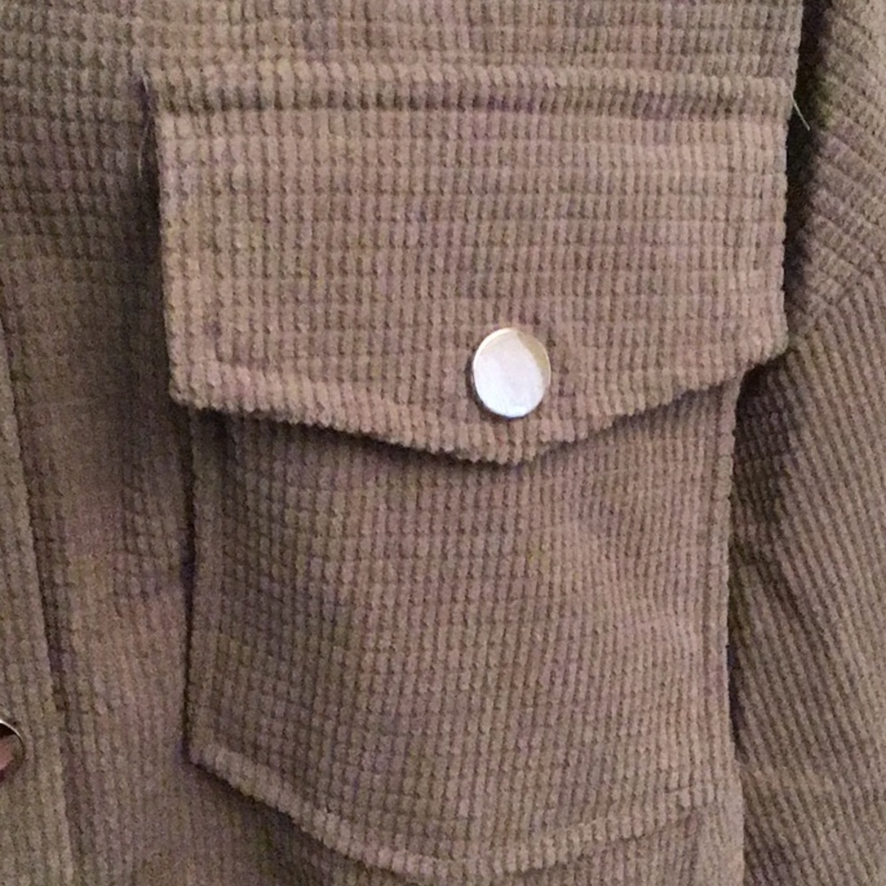 Brown Button -Up Jacket - image 3